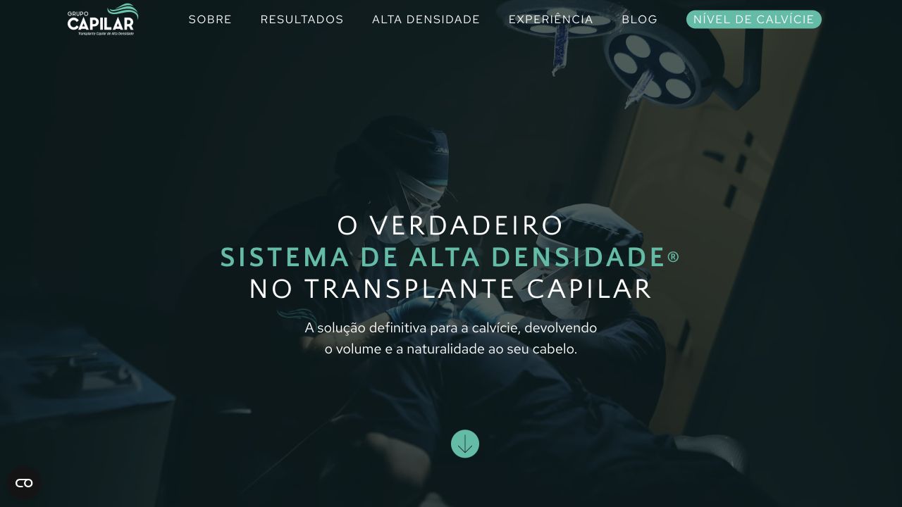 Site do Grupo Capilar